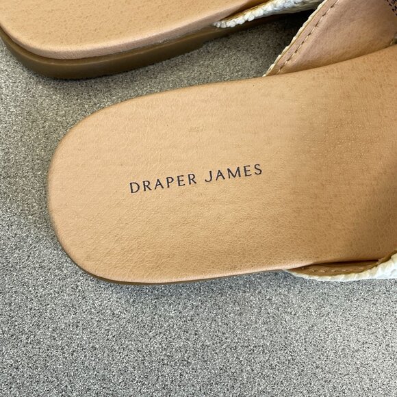 NWOT Draper James Alex Women's Size 8M Cross Strap Flat Sandals Slip-On - Picture 3 of 6